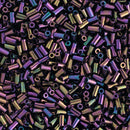 Toho Bugle Beads 3mm, 85 Metallic Iris - Purple