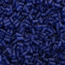 Toho Bugle Beads 3mm, 8DF Transparent-Frosted Cobalt