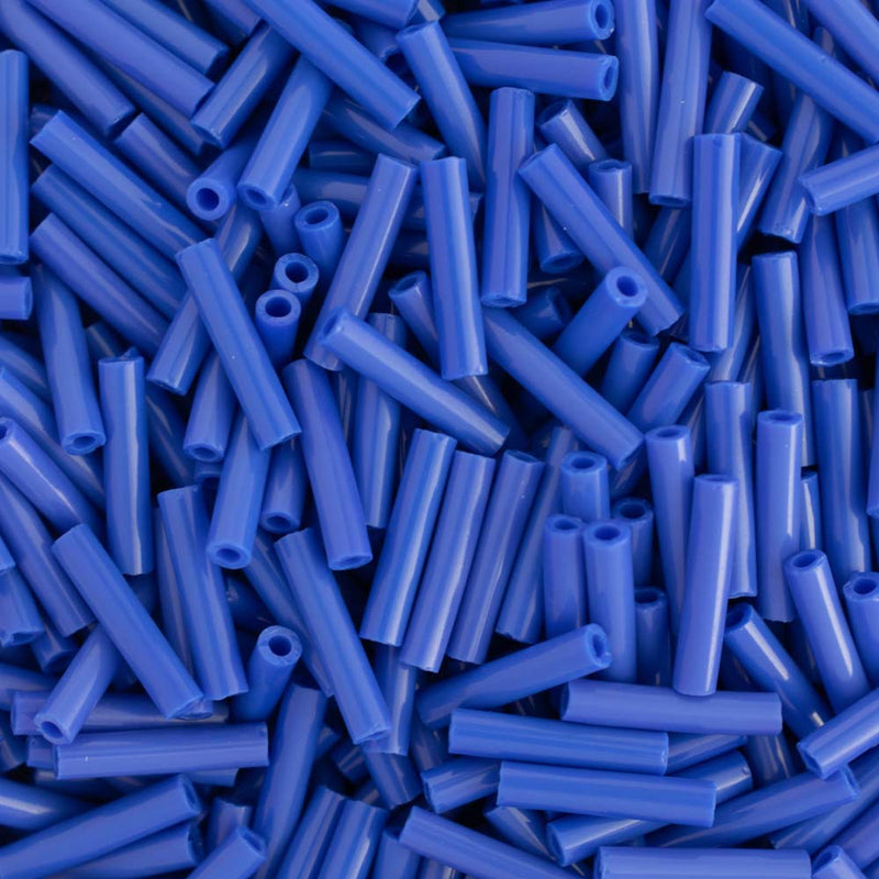 Toho Bugle Beads 9mm, 48 Opaque Navy Blue