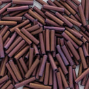 Toho Bugle Beads 9mm, 703 Matte-Color Mauve Mocha