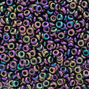 Toho Demi Round Seed Beads Size 8/0 3mm, 85 Metallic Iris - Purple