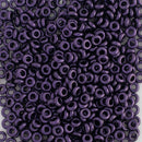 Toho Demi Round Seed Beads Size 8/0 3mm, Y612 HYBRID Metallic Suede - Purple