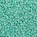 Toho Demi Round Seed Beads Size 11/0 2.2mm, 413 Opaque-Rainbow Turquoise