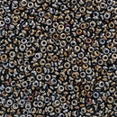 Toho Demi Round Seed Beads Size 11/0 2.2mm, 83 Metallic Iris - Brown