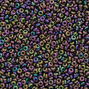 Toho Demi Round Seed Beads Size 11/0 2.2mm, 85 Metallic Iris - Purple