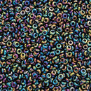 Toho Demi Round Seed Beads Size 11/0 2.2mm, 86 Metallic Rainbow Iris
