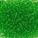 Toho Magatama Beads 3mm, 7 Transparent Peridot