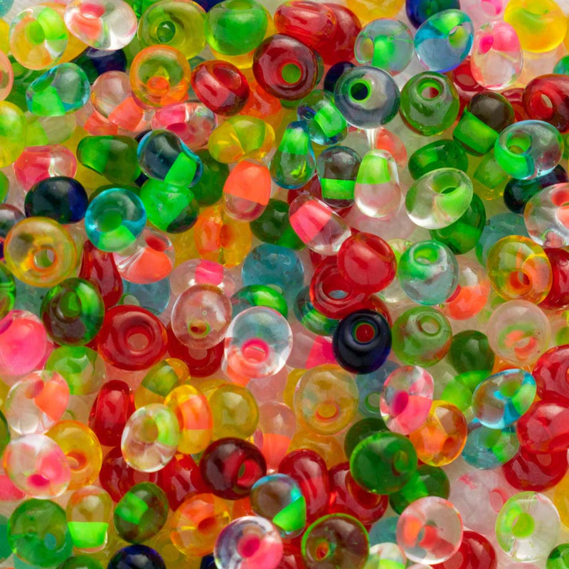 Toho Magatama Beads 3mm, BM61 Color-Lined Mix