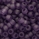 Toho Round Seed Beads Size 3/0 5.5mm, 19F Transparent-Frosted Sugar Plum, 8 grams