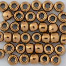 Toho Round Seed Beads Size 3/0 5.5mm, 221 Bronze, 8 grams