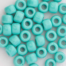 Toho Round Seed Beads Size 3/0 5.5mm, 55 Opaque Turquoise, 8 grams