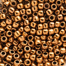 Toho Round Seed Beads Size 6/0 4mm, 221 Bronze, 8 grams