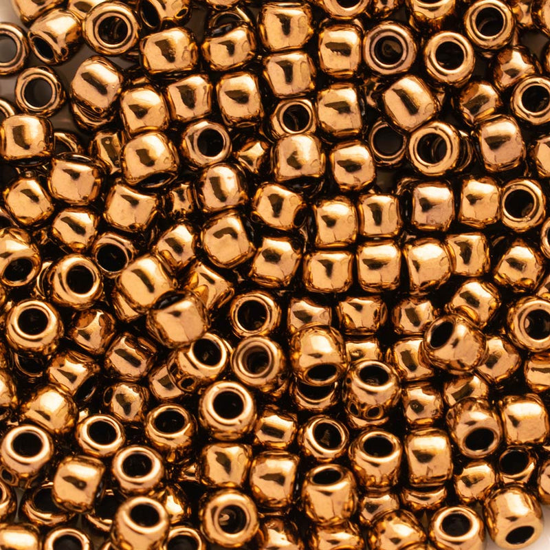 Toho Round Seed Beads Size 6/0 4mm, 221 Bronze