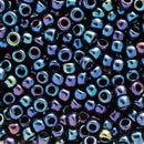 Toho Round Seed Beads Size 6/0 4mm, 82 Metallic Nebula, 8 grams