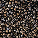 Toho Round Seed Beads Size 8/0 3mm, 83 Metallic Iris - Brown, 8 grams