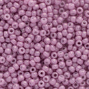 Toho Round Seed Beads Size 11/0 2.2mm, 127 Opaque-Lustered Pale Mauve, 8 grams
