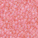 Toho Round Seed Beads Size 11/0 2.2mm, 171 Dyed-Rainbow Ballerina Pink, 8 grams