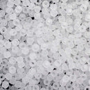 Toho Round Seed Beads Size 11/0 2.2mm, 1F Transparent-Frosted Crystal, 8 grams