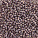 Toho Round Seed Beads Size 11/0 2.2mm, 2114 Silver-Lined Milky Nutmeg, 8 grams