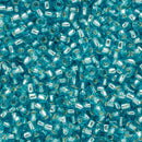 Toho Round Seed Beads Size 11/0 2.2mm, 23 Silver-Lined Aquamarine, 8 grams