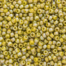 Toho Round Seed Beads Size 11/0 2.2mm, 2630F Semi Glazed Rainbow - Lemongrass, 8 grams