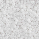 Toho Round Seed Beads Size 11/0 2.2mm, 41 Opaque White, 8 grams