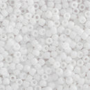 Toho Round Seed Beads Size 15/0 1.5mm, 41 Opaque White