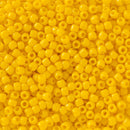 Toho Round Seed Beads Size 11/0 2.2mm, 42B Opaque Sunshine