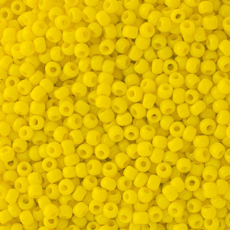 Toho Round Seed Beads Size 11/0 2.2mm, 42 Opaque Dandelion