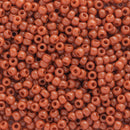 Toho Round Seed Beads Size 11/0 2.2mm, 46L Opaque Terra Cotta, 8 grams