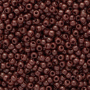 Toho Round Seed Beads Size 11/0 2.2mm, 46 Opaque Oxblood, 8 grams