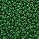Toho Round Seed Beads Size 11/0 2.2mm, 47H Opaque Pine Green, 8 grams