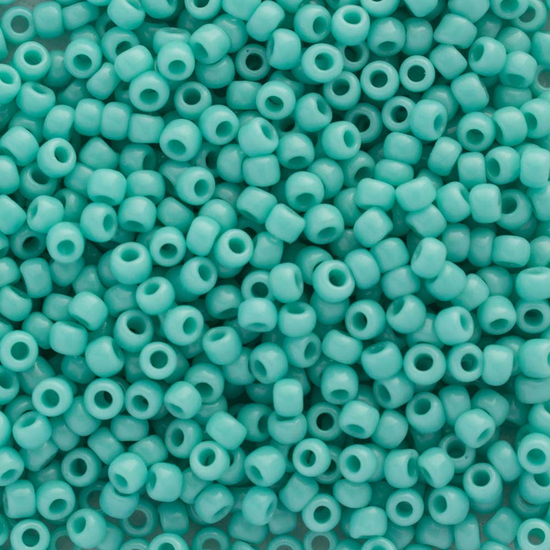 Toho Round Seed Beads Size 11/0 2.2mm, 55 Opaque Turquoise