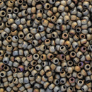 Toho Round Seed Beads Size 11/0 2.2mm, 613 Matte-Color Iris - Grey, 8 grams