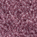 Toho Round Seed Beads Size 11/0 2.2mm, 6 Transparent Light Amethyst, 8 grams