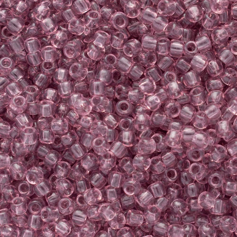 Toho Round Seed Beads Size 11/0 2.2mm, 6 Transparent Light Amethyst