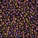 Toho Round Seed Beads Size 11/0 2.2mm, 85 Metallic Iris - Purple, 8 grams