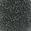 Toho Round Seed Beads Size 11/0 2.2mm, 9B Transparent Grey, 8 grams