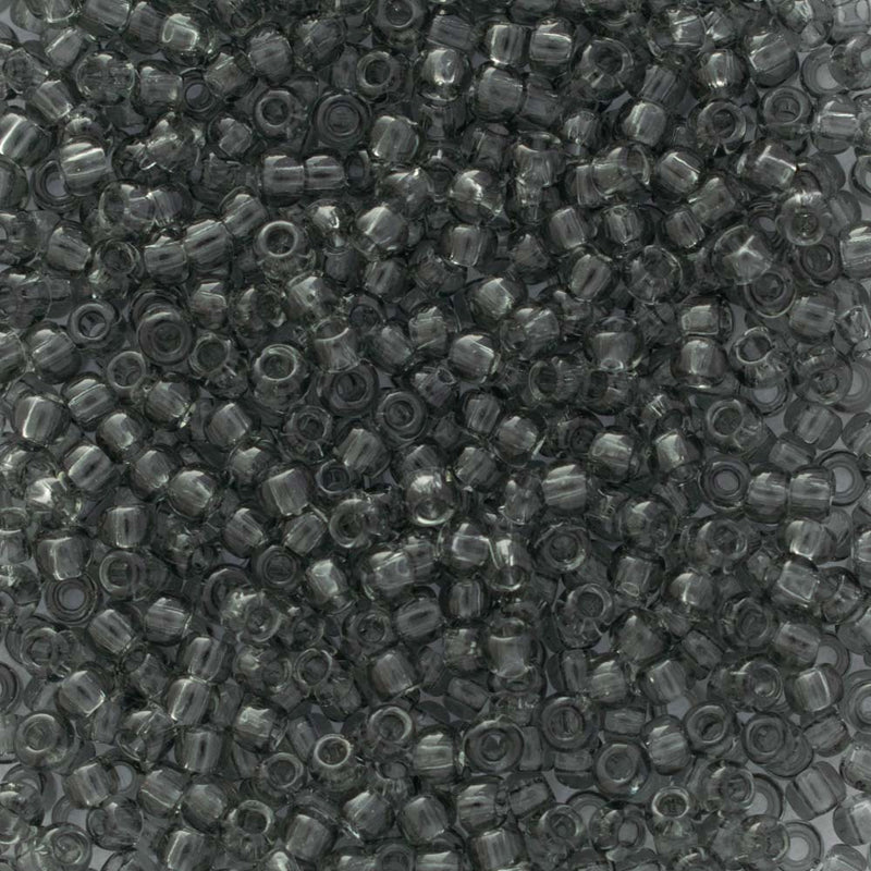 Toho Round Seed Beads Size 11/0 2.2mm, 9B Transparent Grey