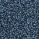 Toho Round Seed Beads Size 15/0 1.5mm, 81 Metallic Hematite