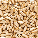 Les Perles Par Puca - Tinos Par Puca 4x10mm, Matte - Metallic Flax/Gold