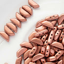 Les Perles Par Puca - Tinos Par Puca 4x10mm, Matte - Metallic Bronze Copper