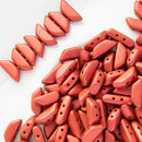 Les Perles Par Puca - Tinos Par Puca 4x10mm, Matte - Metallic Lava