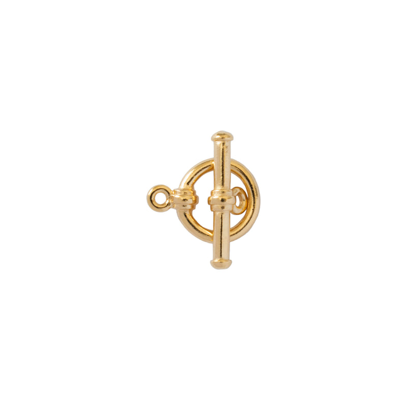 TierraCast, Toggle Clasp - Bar & Ring, Gold Plate