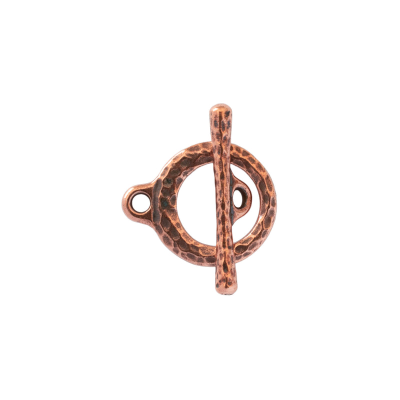 TierraCast, Toggle Clasp - Craftsman, Antiqued Copper Plate