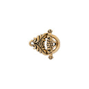 TierraCast, Toggle Clasp - Garland, Antiqued Gold Plate